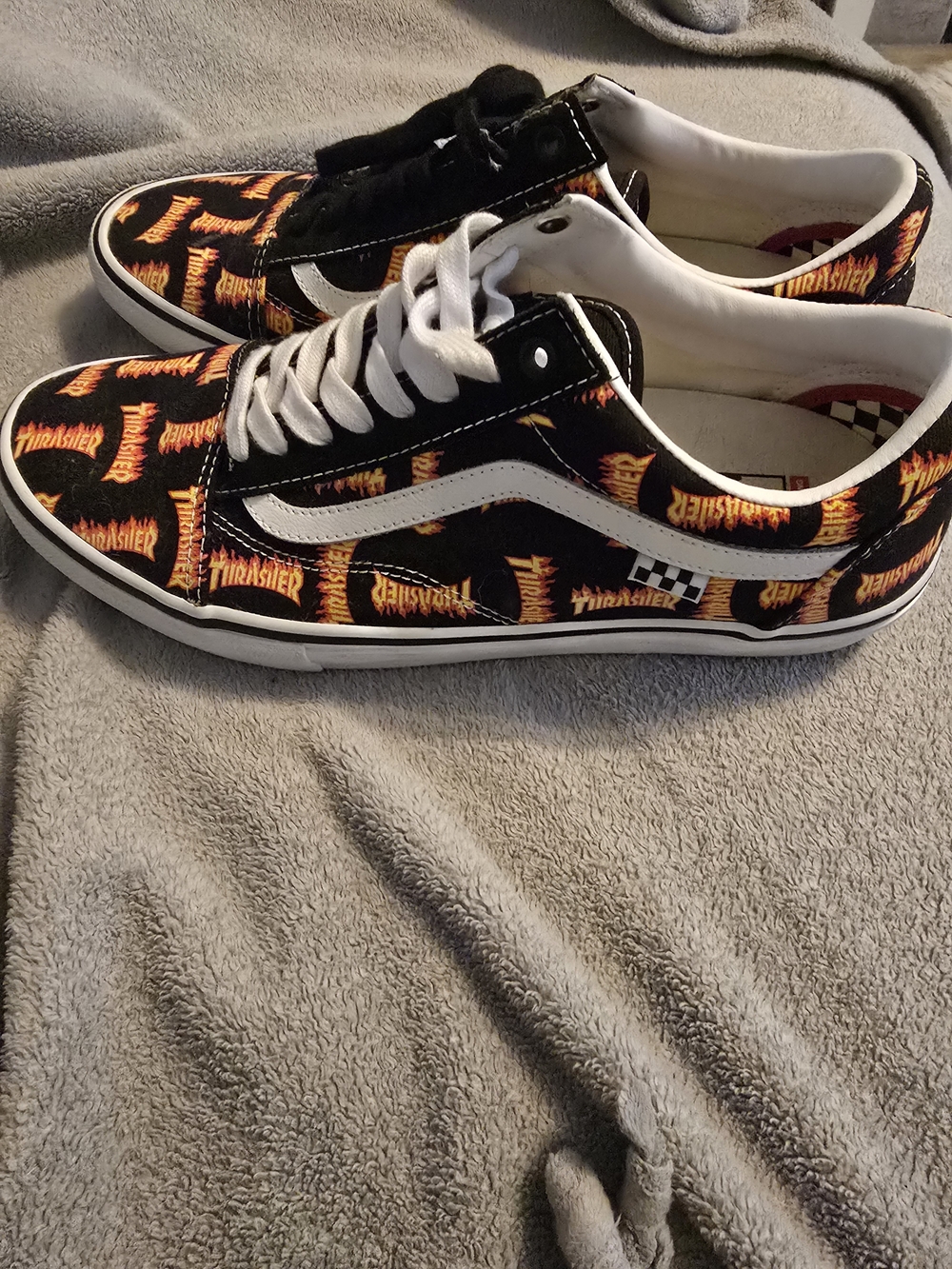 Vans x Thrasher Black Flame Old Skool Skate Sneakers